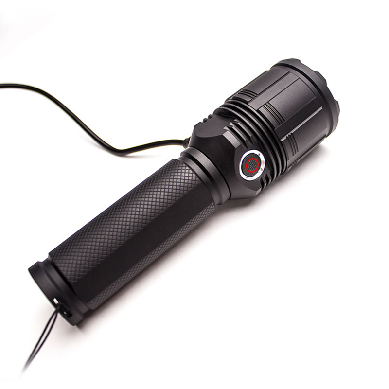 Flashlight cóimhiotal alúmanaim iniompartha 1500 lumens Xhp50 faoi stiúir