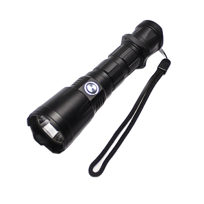 Flashlight Oirbheartaíochta 3500 Lumen Seasmhacht Fada LED Flashlight Rechargeable